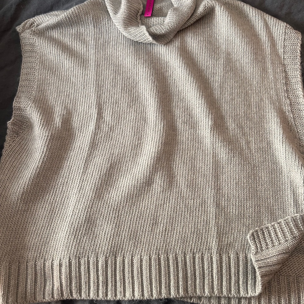 Grey Turtleneck Sweater